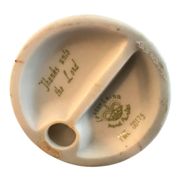 Vintage Lefton China The Christopher Collection Thanks Unto The Lord Figurine - Picture 9 of 9